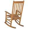 Safavieh Shasta Outdoor Rocking Chair, Teak Look