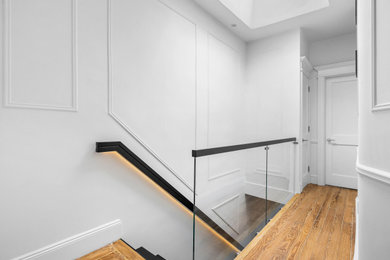 Gorgeous staircase in a 2-family home in Ridgewood