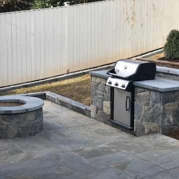 Stone Fire Pit and Grill in Bethesda MD
