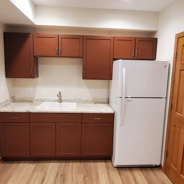 Finished basement kitchenette