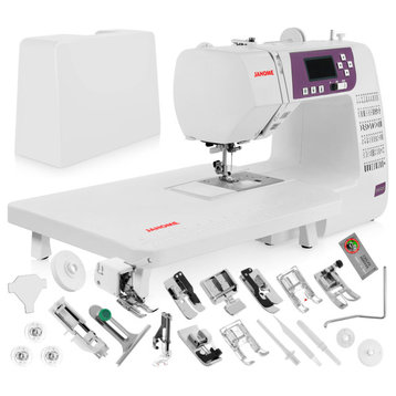 Janome 3160QDC Computerized Sewing Machine, Hard Cover, Extension Table