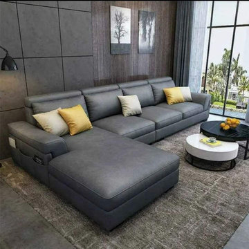 Italian l shape sofa set