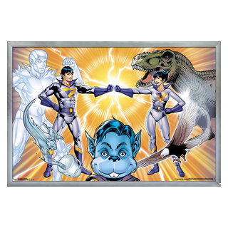 Dragon Ball Super: Super Hero - Key Art Wall Poster, 22.375 x 34 Framed 