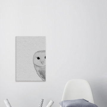 "Owly Surprise" Painting Print on Wrapped Canvas
