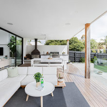 Backyard with pool