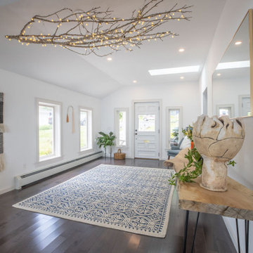 Out-dated camp becomes a stunning waterfront home - Belfast, Maine