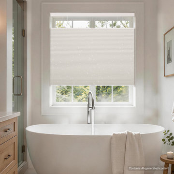 No Drill Waterproof Blackout Top Down Bottom Up Shades For Bathroom