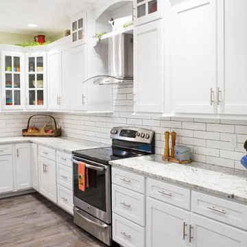 White Modern Farmhouse Kitchen