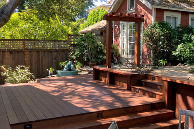 Backyard Deck and Gardens in the Oakland Foothills