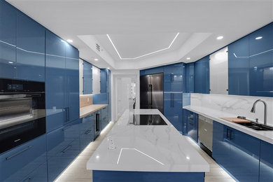 Example of a kitchen design in Miami