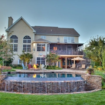 Luxury Pool With Waterfall