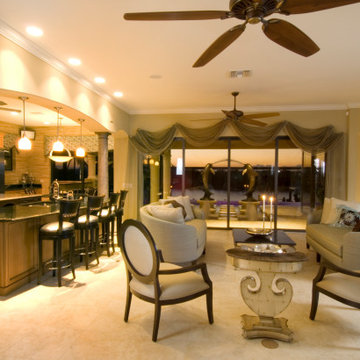 Transitional custom family home