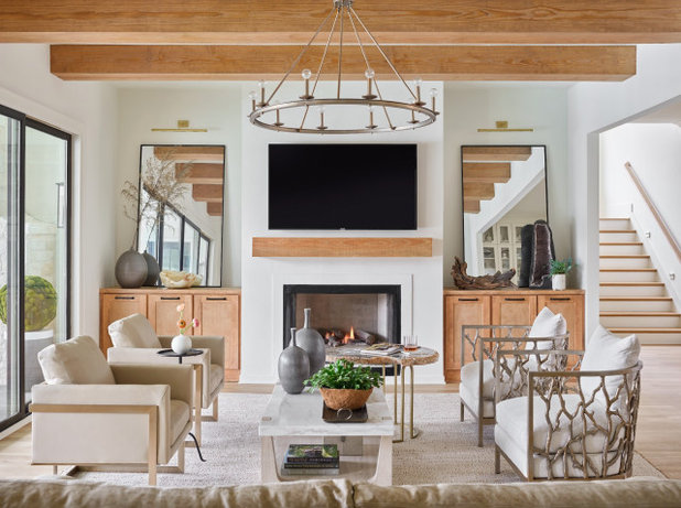 Transitional Living Room by Theresa Ory Interiors