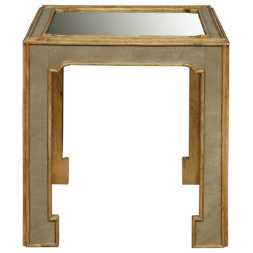 Art Deco Side Table With Mirror Top