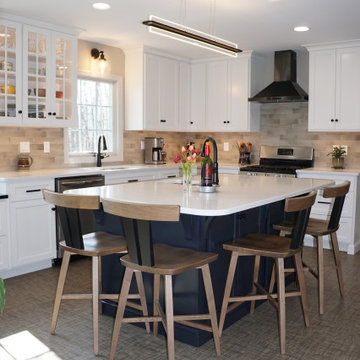 Beautiful Kitchen Remodel with Extended Island