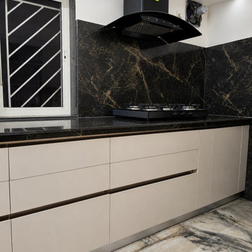 Luxury High Gloss Modular Kitchen at Windsor Palace Ballygunge Kolkata | Rogue C