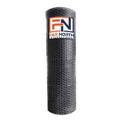 Far North International - Vinyl Coated Chicken Wire 20 Gauge 1" Mesh, 6'x150' - Home Fencing And Gates
