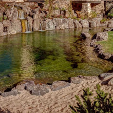 Natural looking swimming pool