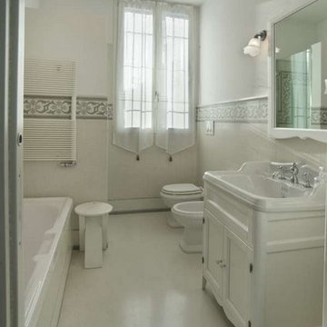 Soluzioni per la stanza da bagno /graniglia e cementine - progetti realizzati.