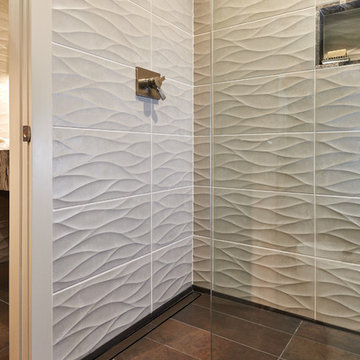 Scandinavian Modern Guest Bed & Bath: Houston Interior Design