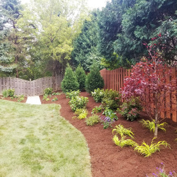 Lake Zurich Backyard Landscape and All New Front Yard Landscape Curb Appeal