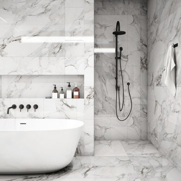 Colonne de douche noire mat