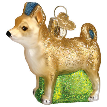 Old World Christmas Hanging Glass Tree Ornament, Chihuahua