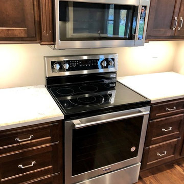 New Home-Geneseo, IL Koch Cabinets Birch Mocha Gray Lagoon MSI Quartz