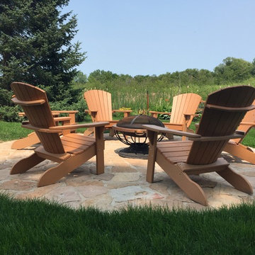 Flagstone Fire Pit Patio