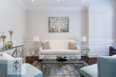 Example of a mid-sized classic home design design in Other