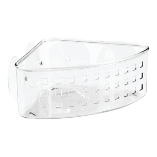 Kenney Suction Cup Corner Basket Shower Caddy - Clear