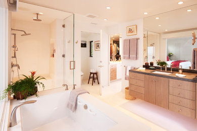 Example of a trendy bathroom design in Santa Barbara