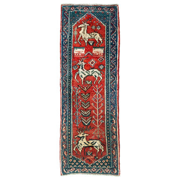 Persian Rug Persian Gabbeh 5'4"x1'10" Hand Knotted