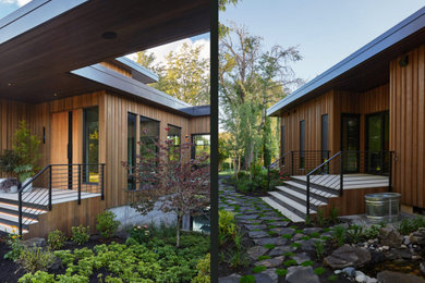 This is an example of a modern landscaping in Portland.