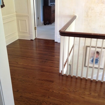 Red Oak Floors with Medium Brown Stain