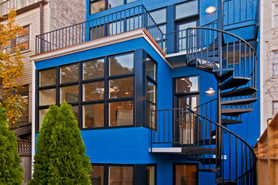 Inspiration for a contemporary exterior home remodel in DC Metro