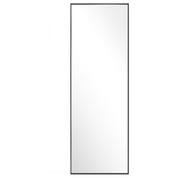 Rectangle Metal Framed Full Length Mirror, 65"x22"
