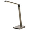 Illumen Collection 1-Light Metallic Gray Finish LED Desk Lamp