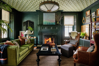Inspiration for an eclectic living room remodel in Philadelphia