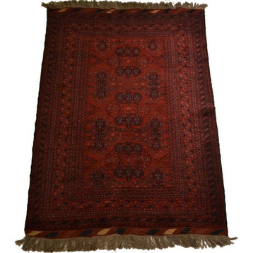 Tribal Unkhoi Oriental Rug, 4'3"x6'3"