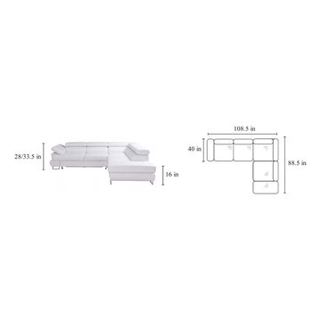 European sectional sleeper sofa INCA