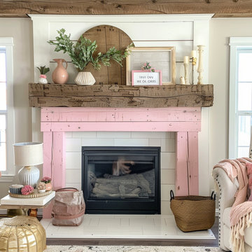 Colored Fireplace Mantels