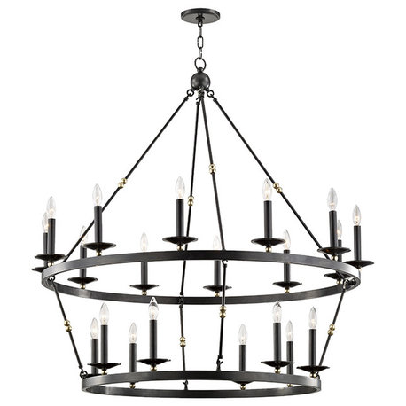 Allendale 20 Light Chandelier, Aged Old Bronze Finish