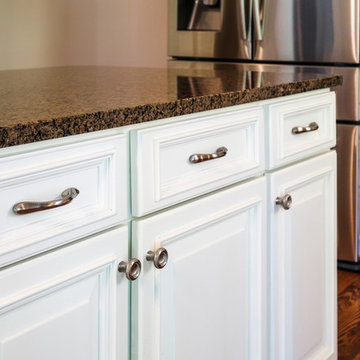 Dover White New Doors Built Kitchen Remodel