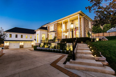 Inspiration for a transitional exterior home remodel