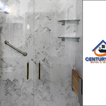 Foldable Shower Bench and Niche Feature for Sleek Bathroom Remodel - Chicago, IL