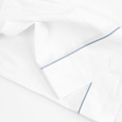 Embroidered: Charcoal - Sheet And Pillowcase Sets