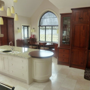 Mahogany Cathedral Island Kitchen