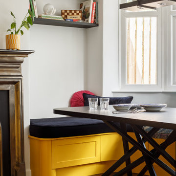 Bright Colours and Bold Contrast in This Shaker Kitchen in Leeds