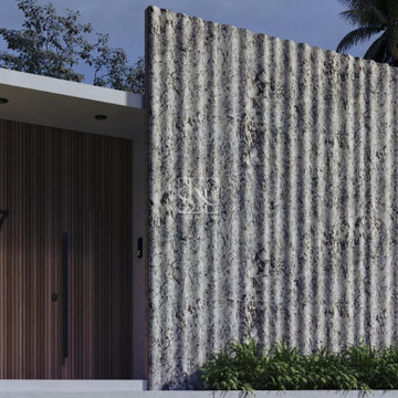 Curtain Fluting Wall Cladding - Stone Art By SKL